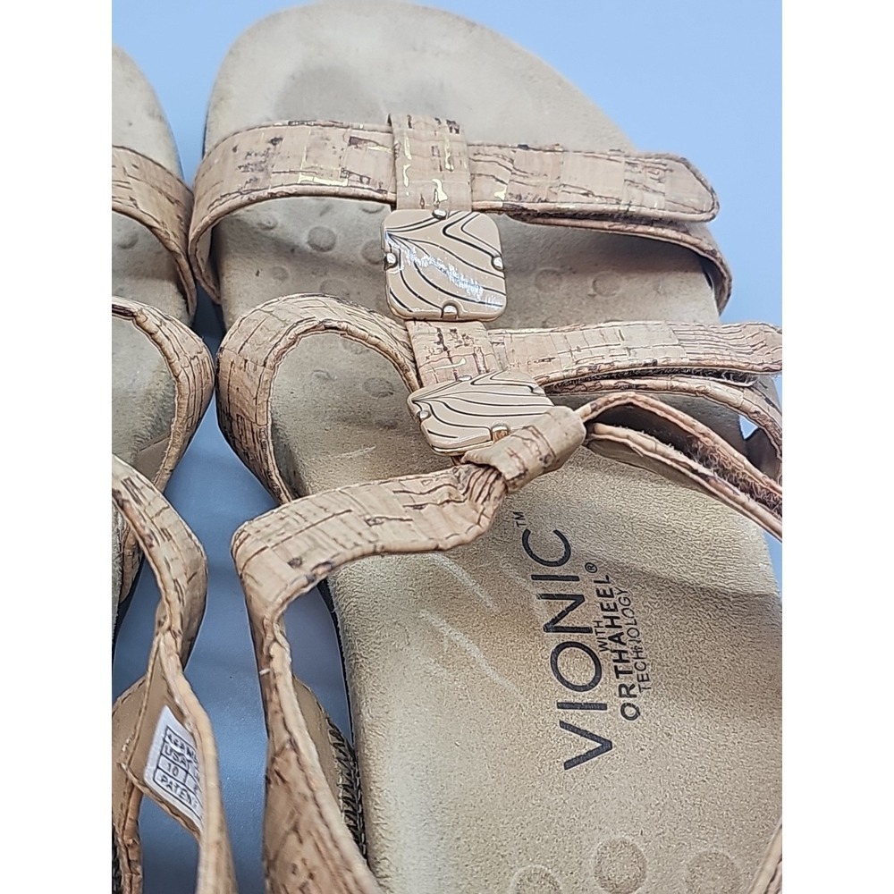 Vionic Womens Amber TVW1275 Brown Adjustable Strap Slingback Sandals Size 10 - Picture 7 of 7